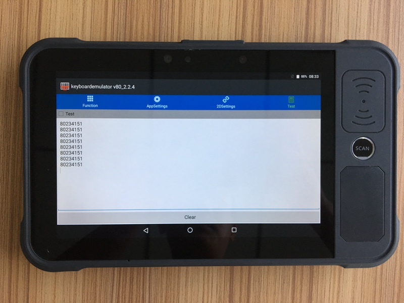 8 inch Android supports iris front fingerprint and NFC module