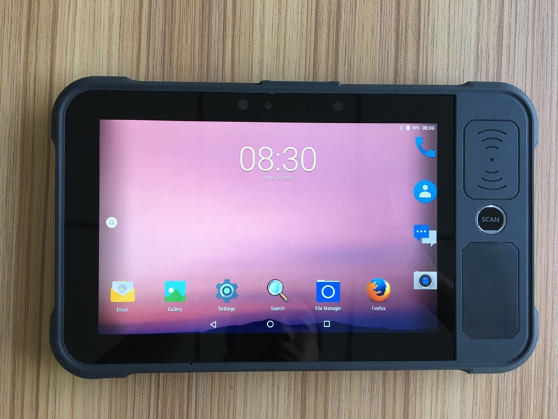 8 inch Android supports iris front fingerprint and NFC module