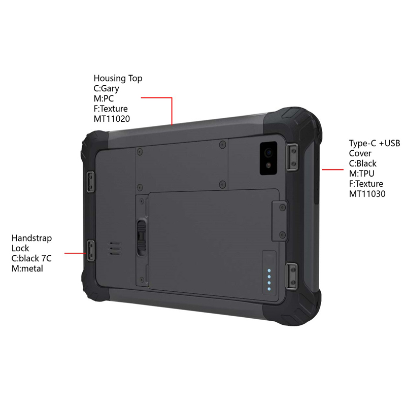 7 inch hot swap battery windwos 10 RAM 4GB ROM 64GB Rugged Tablet ST7164