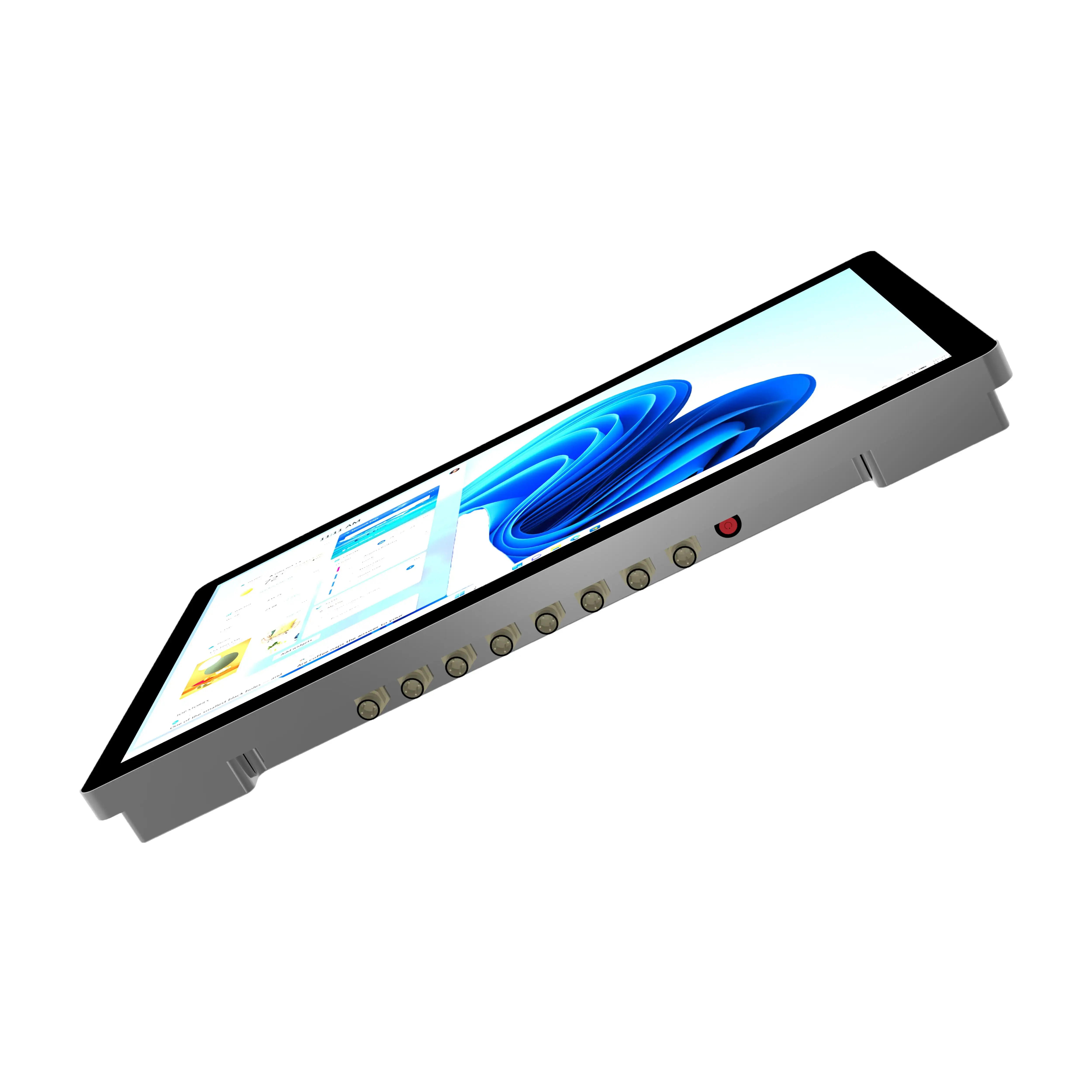 21.5 inch stainless touch Panel PCs Computer with Aviation port.