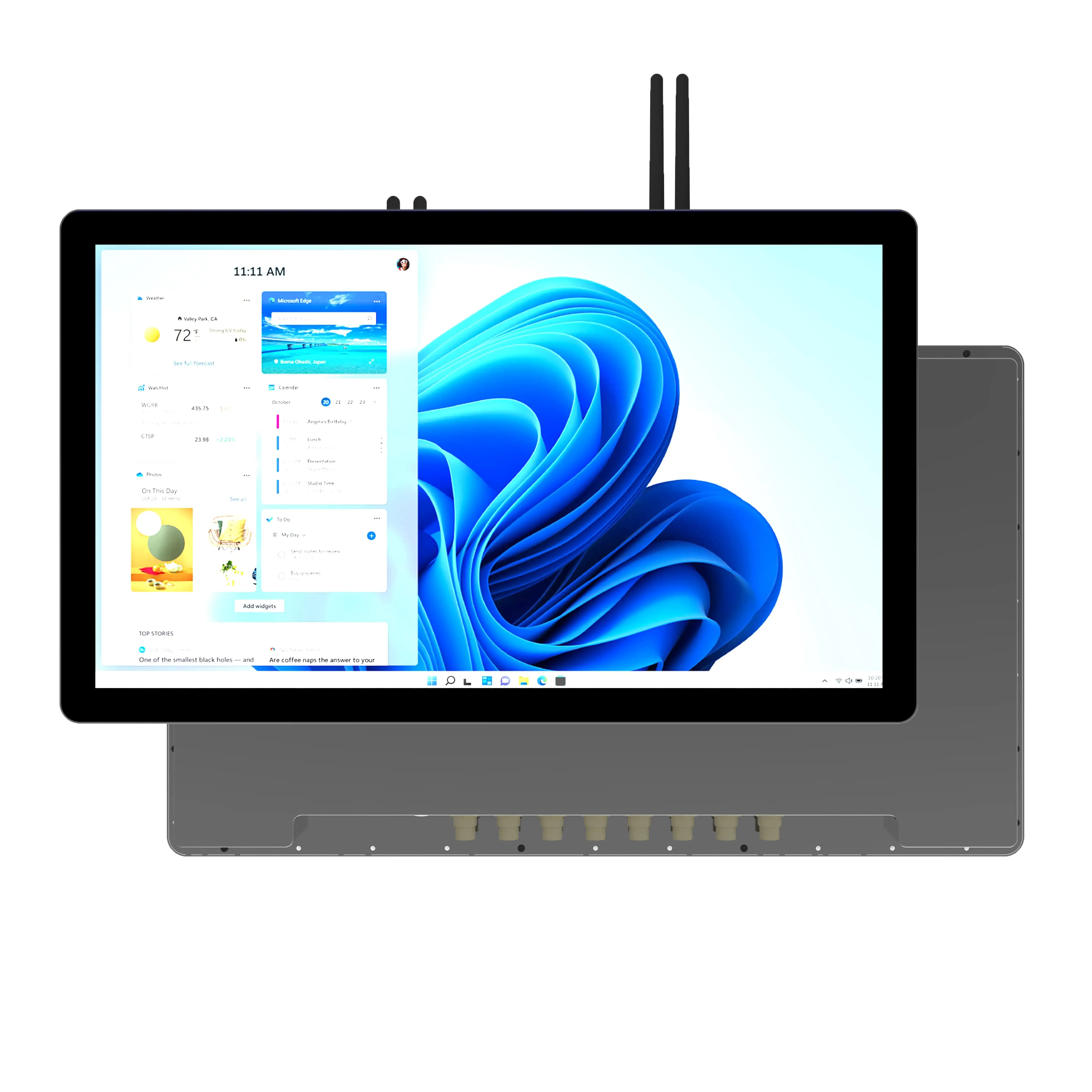 21.5 inch stainless touch Panel PCs Computer with Aviation port.