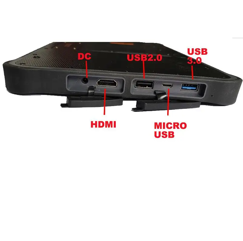 10.1 inch windows 10 high resolution hot swap rugged tablets