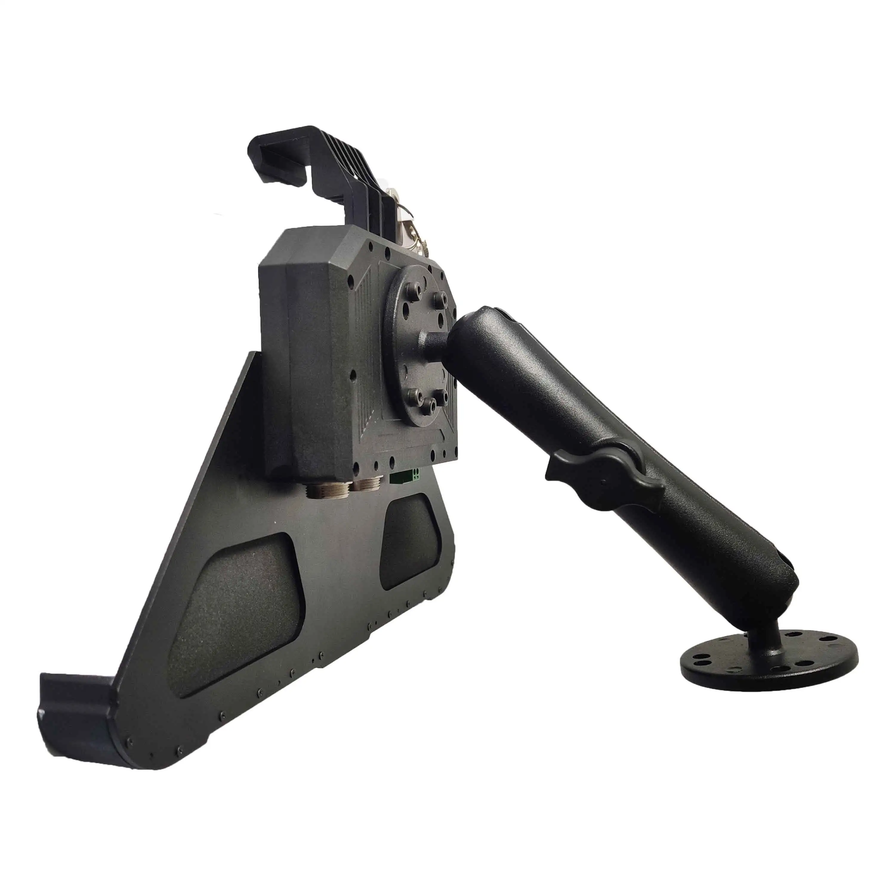 Aviation port vehicle docking station for rugged tablet