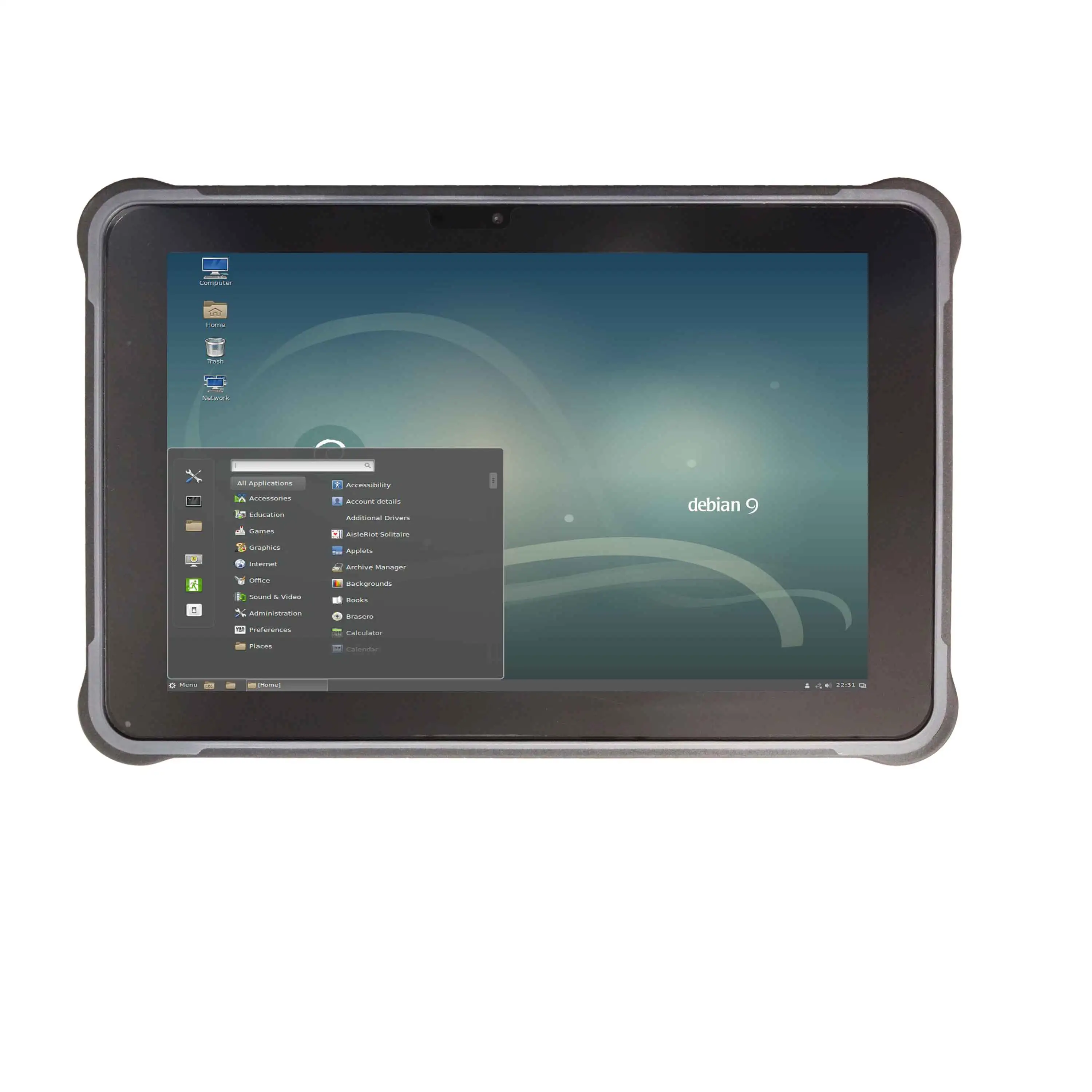 10.1 inch linux debian rugged tablet 4G LTE 4GB 64GB