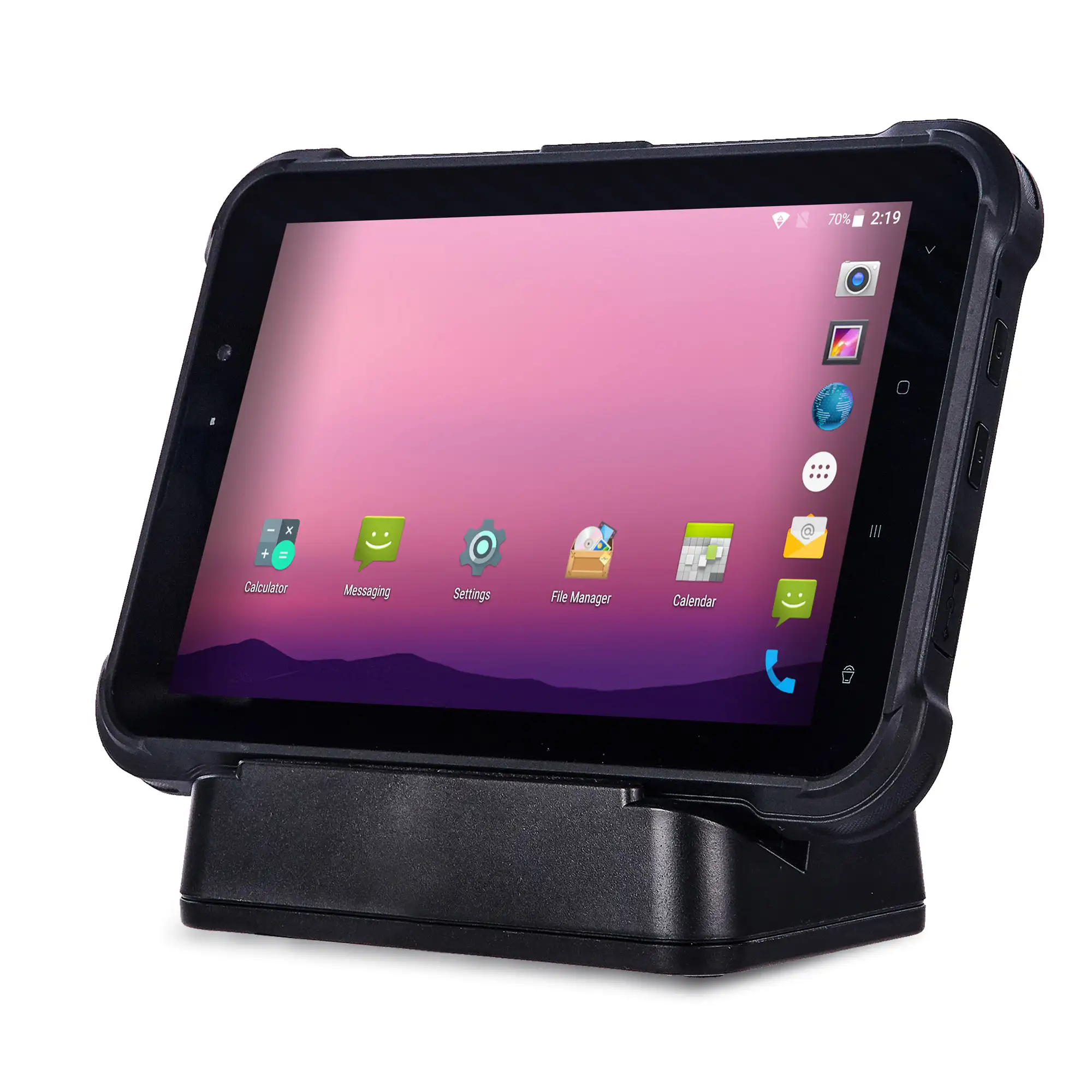 8 inch android 7.0 removable battery rugged tablet