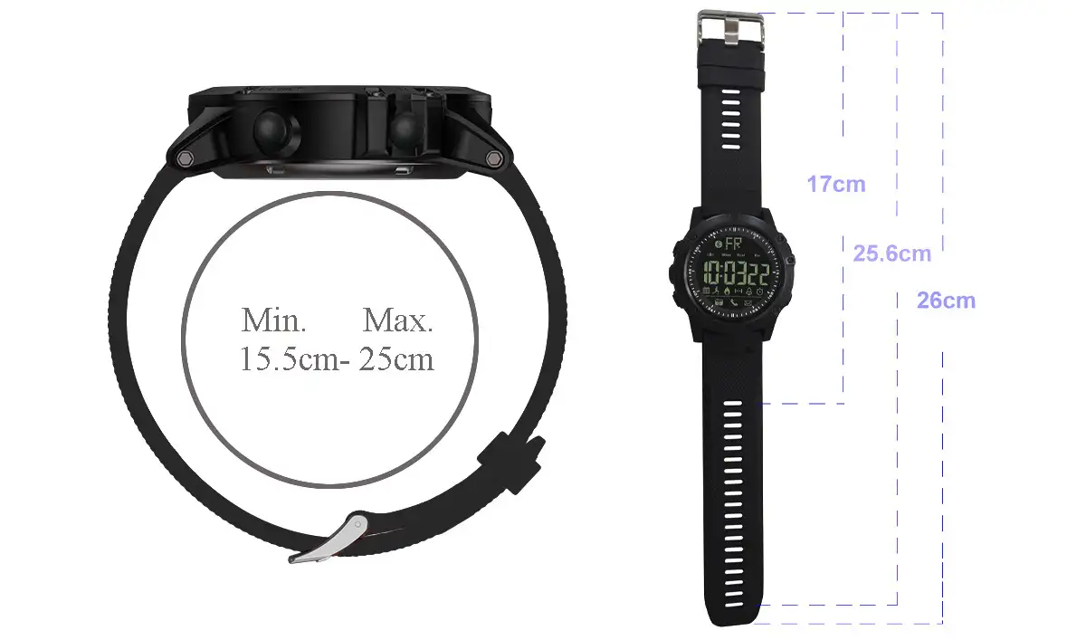 rugged smart watch working 12 month